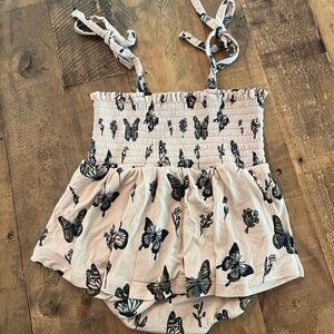 Butterfly Print Baby Romper